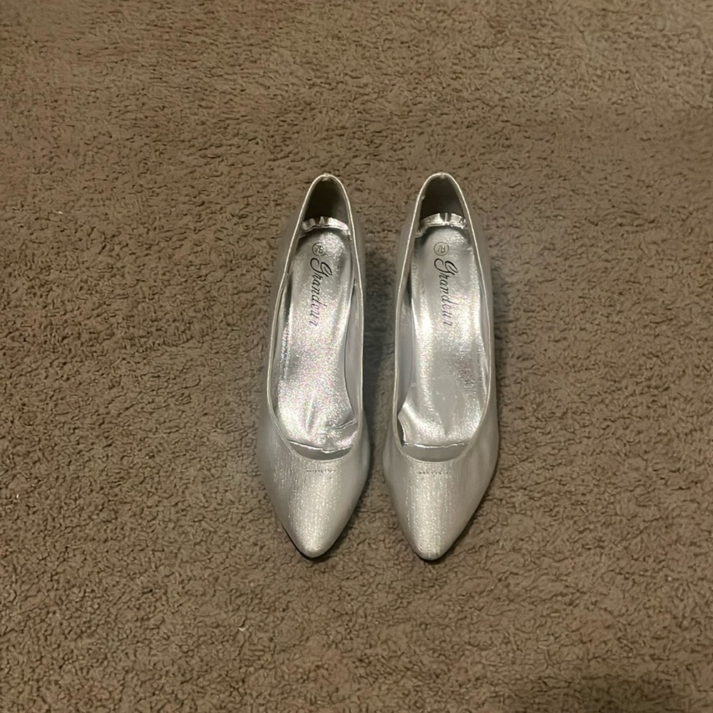 Silver heels